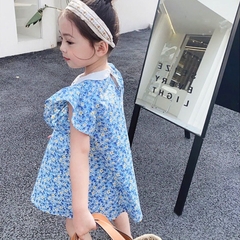 Váy cho bé gái, Váy hoa nhí cho bé gái 7-28kg cánh tiên cổ thêu hoa siêu xinh BBShine – D091