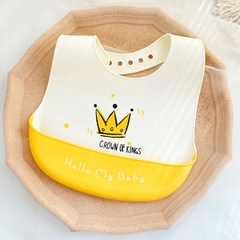 Yếm ăn dặm cho bé 0-4 tuổi cao cấp BBShine, Yếm ăn dặm silicon có máng mềm mại nhiều họa tiết đáng yêu – SS006