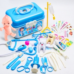Đồ chơi bác sĩ 33 chi tiết bổ ích thú vị BBShine, Bộ đồ chơi bác sĩ cho bé bằng nhựa nguyên sinh ABS cao cấp an toàn – DC043