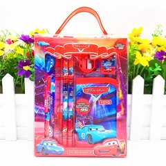 Bộ dụng cụ học tập 6 món cao cấp BBShine, Bộ đồ dùng học tập nhiều họa tiết hoạt hình đáng yêu cho bé – H057
