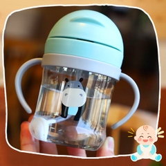 Bình nước cho bé hình thú vui nhộn cao cấp BBShine, Bình tập uống nước cho bé chống sặc chịu nhiệt tốt – BN009