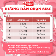 Quần chip đùi cotton hình cô bé nhiều màu sắc cho bé gái 2-12 tuổi BBShine – C005