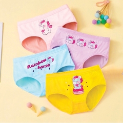 Quần lót cotton cho bé gái 2-10 tuổi chất cotton mềm thoáng khí co giãn tốt họa tiết đủ màu sắc đáng yêu BBShine – C018