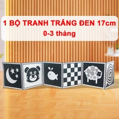 Tranh kích thích thị giác cho trẻ 0-3 tuổi cao cấp BBShine, Đồ chơi cho bé sơ sinh giúp bé phát triển giác quan và não bộ – DC063