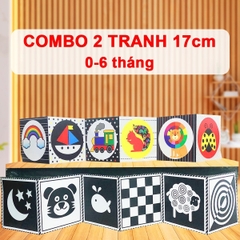 Tranh kích thích thị giác cho trẻ 0-3 tuổi cao cấp BBShine, Đồ chơi cho bé sơ sinh giúp bé phát triển giác quan và não bộ – DC063