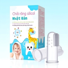 Bàn chải đánh răng cho bé silicon cao cấp BBShine, Set rơ lưỡi cho bé 0-18 tháng mềm mại – SS022