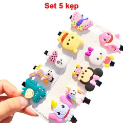 Kẹp tóc mái nhiều màu sắc tươi sáng BBShine, Set kẹp tóc cho bé gái cao cấp họa tiết đáng yêu – P155