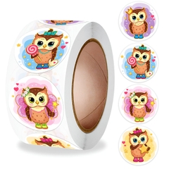 Sticker khen thưởng cho bé, cuộn 500 sticker khen thưởng với nhiều hình thú đáng yêu khiến những giờ học của bé thêm sinh động BBShine – ST012