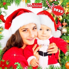 Mũ Noel cho bé 0-12 tuổi BBShine, Nón Noel họa tiết trơn đơn giản vô cùng xinh xắn – NOEL017