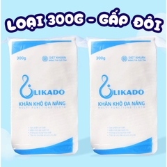 Khăn khô đa năng Likado, Giấy khô đa năng 300g chính hãng mềm mịn không mùi an toàn cho bé sơ sinh (270 tờ) BBShine – KH007