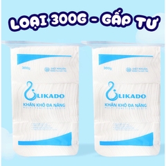 Khăn khô đa năng Likado, Giấy khô đa năng 300g chính hãng mềm mịn không mùi an toàn cho bé sơ sinh (270 tờ) BBShine – KH007