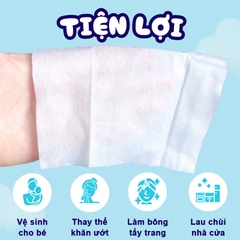 Khăn khô đa năng Likado, Giấy khô đa năng 300g chính hãng mềm mịn không mùi an toàn cho bé sơ sinh (270 tờ) BBShine – KH007