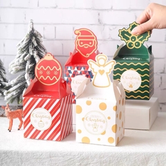 Hộp quà Giáng sinh nắp hộp hình 3D BBShine, Hộp quà Noel nhỏ xinh nhiều màu sắc tươi sáng – G011