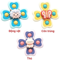 Con quay spinner họa tiết động vật vui nhộn BBShine, Con quay cho bé nhiều màu sắc đáng yêu – DC064