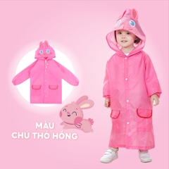 Áo mưa cho bé 2-7 tuổi hình thú vui nhộn BBShine, Áo mưa trẻ em xuất Nhật cao cấp nhiều màu sắc đáng yêu cho bé – AM001