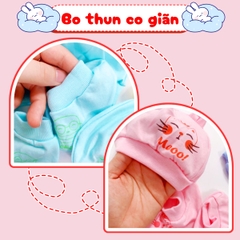 Mũ sơ sinh kèm bao tay bao chân chất cotton cao cấp BBShine, Set bao tay chân mũ sơ sinh 5 chi tiết nhiều họa tiết xinh xắn – SS037