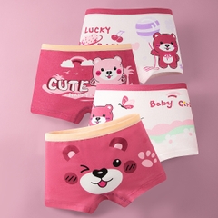 Quần chip cho bé gái cao cấp BBShine, Set 4 quần chip đùi cho bé nhiều họa tiết xinh xắn – C027