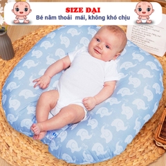 Gối chống trào ngược cho bé 0-2 tuổi chất cotton cao cấp size đại BBShine – SS011