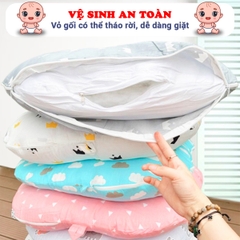 Gối chống trào ngược cho bé 0-2 tuổi chất cotton cao cấp size đại BBShine – SS011