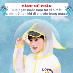 Áo mưa cho bé 2-10 tuổi chất liệu cao cấp BBShine, Áo mưa trẻ em nhiều họa tiết ngộ nghĩnh đáng yêu - AM016