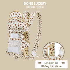Địu em bé 0-3 tuổi đa năng BBShine, Địu cho bé 4 tư thế gọn nhẹ bề mặt lưới thoáng khí – SS034