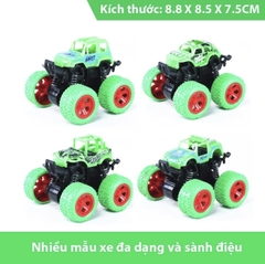 Xe ô tô đồ chơi cho bé trai, xe địa hình bánh đà cho trẻ em nhào lộn 360 độ chạy đà cực mạnh bằng nhựa nguyên sinh ABS BBShine – DC054