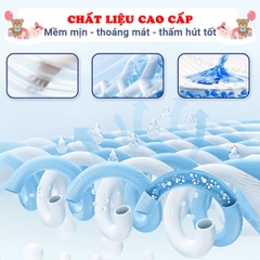 Chiếu điều hòa cho bé thoáng mát cao cấp BBShine, Chiếu điều hòa cao su non nhiều họa tiết đáng yêu - SS043
