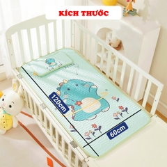 Chiếu điều hòa cho bé thoáng mát cao cấp BBShine, Chiếu điều hòa cao su non nhiều họa tiết đáng yêu - SS043