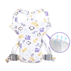 Địu em bé 0-3 tuổi đa năng gọn nhẹ BBShine, Địu cho bé 4 tư thế thoáng khí cao cấp – SS044