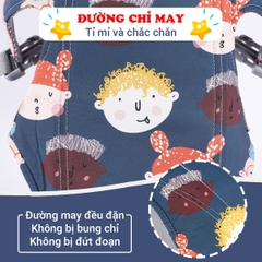 Địu em bé 0-3 tuổi đa năng gọn nhẹ BBShine, Địu cho bé 4 tư thế thoáng khí cao cấp – SS044