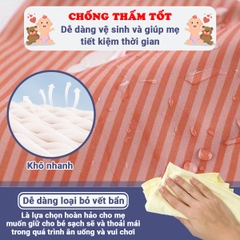 Áo yếm ăn dặm cho bé 6 tháng - 3 tuổi cao cấp BBShine, Yếm ăn dặm có máng mềm mịn nhiều họa tiết đáng yêu cho bé - SS040