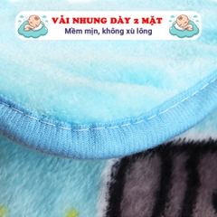 Chăn lông tuyết cho bé chất mềm mịn cao cấp BBShine, Chăn cho bé nhiều họa tiết ngộ nghĩnh đáng yêu - KH013