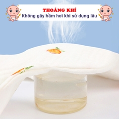 Yếm cho bé 0-3 tuổi chất muslin cao cấp BBShine, Yếm tròn cho bé 6 lớp dày dặn nhiều họa tiết đáng yêu - SS042