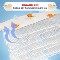 Gối cho bé sơ sinh 10 lớp mềm mại cao cấp BBShine, Gối xô sơ sinh cho bé nhiều họa tiết đáng yêu - SS041
