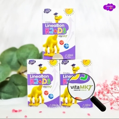 Vitamin D3K2 Lineabon chính hãng an toàn BBShine, Vitamin cho bé hấp thu canxi và tăng chiều cao hiệu quả - I023