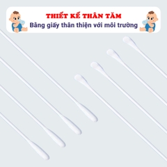 Tăm bông sơ sinh V-Coool kháng khuẩn cao cấp BBShine, Bông ngoáy tai cho bé chuyên dụng tiện lợi – SS045