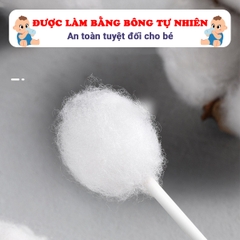 Tăm bông sơ sinh V-Coool kháng khuẩn cao cấp BBShine, Bông ngoáy tai cho bé chuyên dụng tiện lợi – SS045