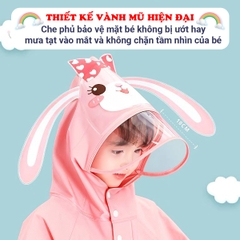 Áo mưa cho bé 2-10 tuổi cao cấp BBShine, Áo mưa trẻ em 3D nhiều hoạ tiết đáng yêu - AM020