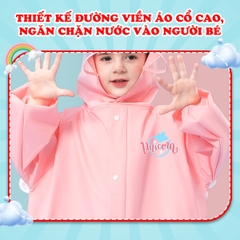 Áo mưa cho bé 2-10 tuổi cao cấp BBShine, Áo mưa trẻ em 3D nhiều hoạ tiết đáng yêu - AM020