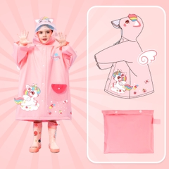 Áo mưa cho bé 2-10 tuổi cao cấp BBShine, Áo mưa trẻ em 3D nhiều hoạ tiết đáng yêu - AM020