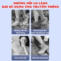 Ủng đi mưa trong suốt mềm dẻo cao cấp BBShine, Bọc giày đi mưa chống thấm tuyệt đối nhiều hoạ tiết đáng yêu cho bé - AM018