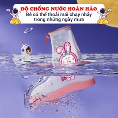 Ủng đi mưa trong suốt mềm dẻo cao cấp BBShine, Bọc giày đi mưa chống thấm tuyệt đối nhiều hoạ tiết đáng yêu cho bé - AM018