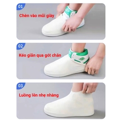 Bọc giày đi mưa chất cao su cao cấp BBShine, Ủng đi mưa chống nước tuyệt đối nhiều màu sắc tươi sáng - AM021