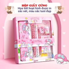 Bộ dụng cụ học tập 7 món kèm hộp quà lung linh cho bé yêu BBShine – H004