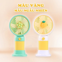 Quạt tích điện mini tặng kèm charm xinh yêu BBShine, Quạt cầm tay mini sạc điện nhỏ gọn tiện lợi - DT007