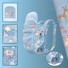 Địu em bé 0-3 tuổi đa năng BBShine, Địu cho bé 4 tư thế gọn nhẹ bề mặt lưới thoáng khí – SS034