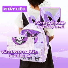 Balo cho bé mẫu giáo chất vải canvas cao cấp BBShine, Balo đi học cho bé nhiều họa tiết hoạt hình đáng yêu - B028