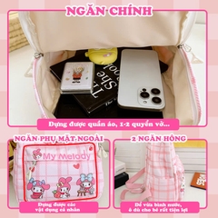 Balo cho bé mẫu giáo chất vải canvas cao cấp BBShine, Balo đi học cho bé nhiều họa tiết hoạt hình đáng yêu - B028