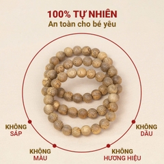 Vòng trầm hương cho bé 100% tự nhiên đảm bảo an toàn và giúp bé khỏe mạnh bình an BBShine – J070