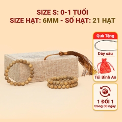 Vòng trầm hương cho bé 100% tự nhiên đảm bảo an toàn và giúp bé khỏe mạnh bình an BBShine – J070